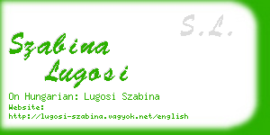 szabina lugosi business card